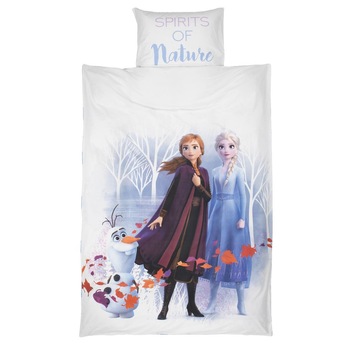 Lenjerii de pat 1 persoana, Zola®, Disney, Frozen 2, 140x200 cm Lenjerii de pat 1 persoana, Zola®, Disney, Frozen 2, 140x200 cm