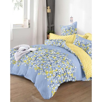Set Lenjerie Finet, Cearceaf de Pat cu Elastic, 6 Piese, Pat 2 Persoane, Tree Set Lenjerie Finet, Cearceaf de Pat cu Elastic, 6 Piese, Pat 2 Persoane, Tree