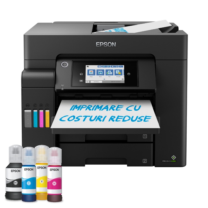 Multifunctional inkjet color Epson EcoTank L6550 CISS, Duplex, ADF, Retea, Wireless, A4