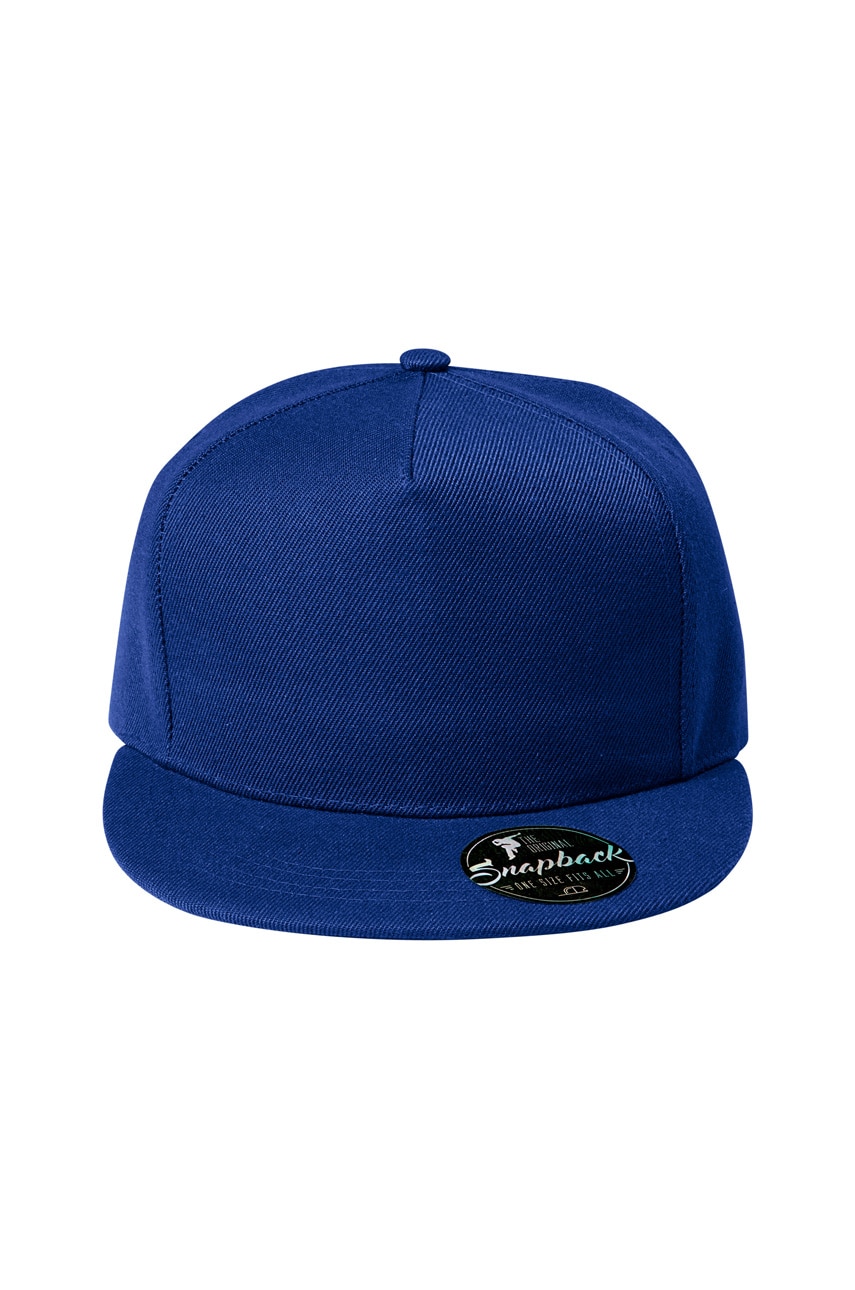 Sapca Malfini pentru adulti Rap 5P, 100% Bumbac, albastru regal