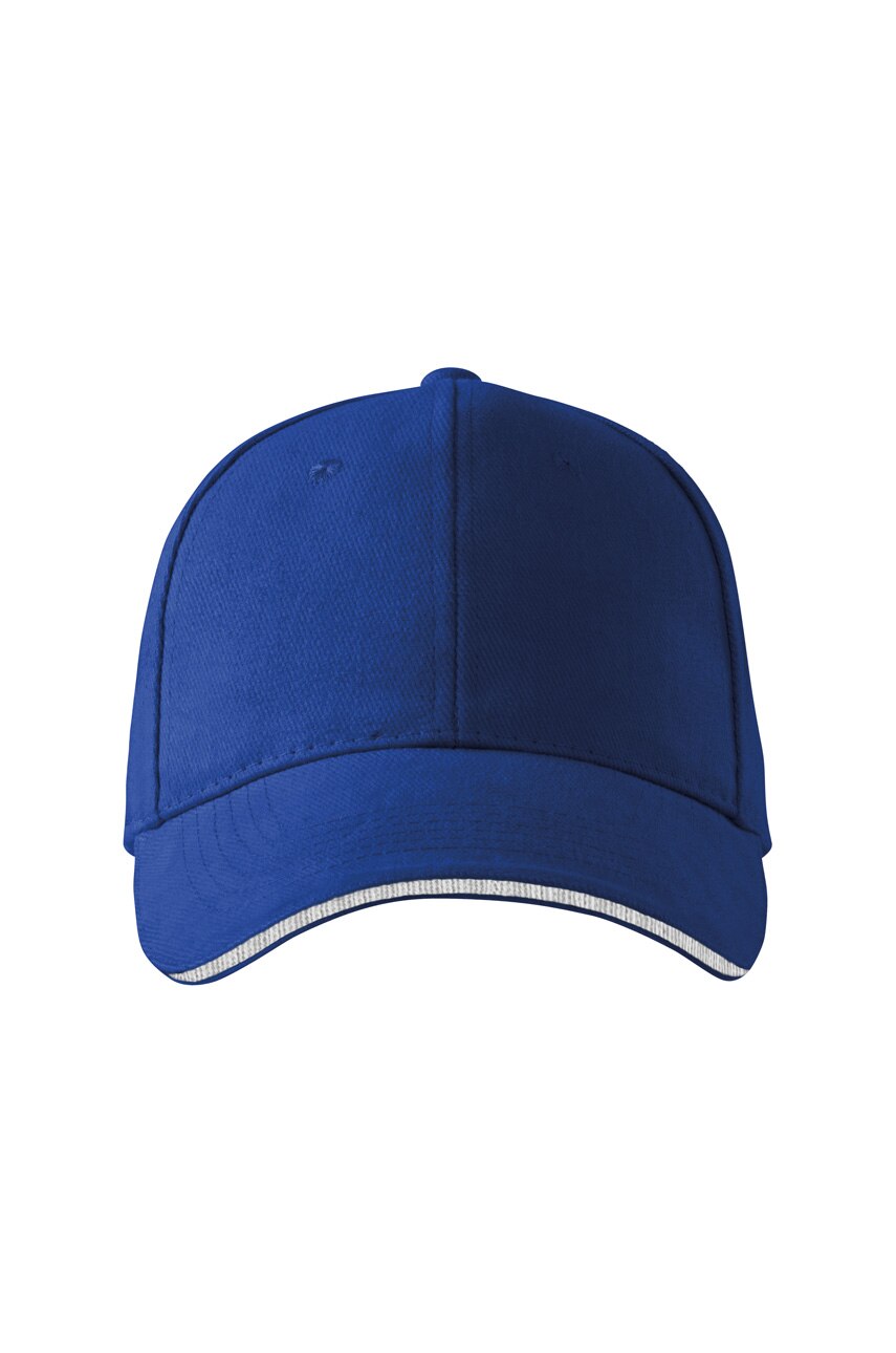 Sapca Malfini unisex, reglabila Sandwich 6P, albastru regal