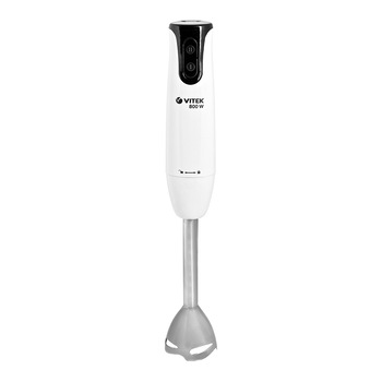 Blender submersibil VITEK VT-3412, 800 W, 2 viteze, functie Turbo, bol plastic 500 ml, pahar gradat plastic 700 ml, agitator p/u batere, mini-maruntitor, Alb Blender submersibil VITEK VT-3412, 800 W, 2 viteze, functie Turbo, bol plastic 500 ml, pahar gradat plastic 700 ml, agitator p/u batere, mini-maruntitor, Alb