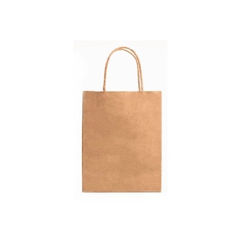 Punga cadou hartie natur cu maner snur hartie, 21 x 11 x 27 cm Punga cadou hartie natur cu maner snur hartie, 21 x 11 x 27 cm