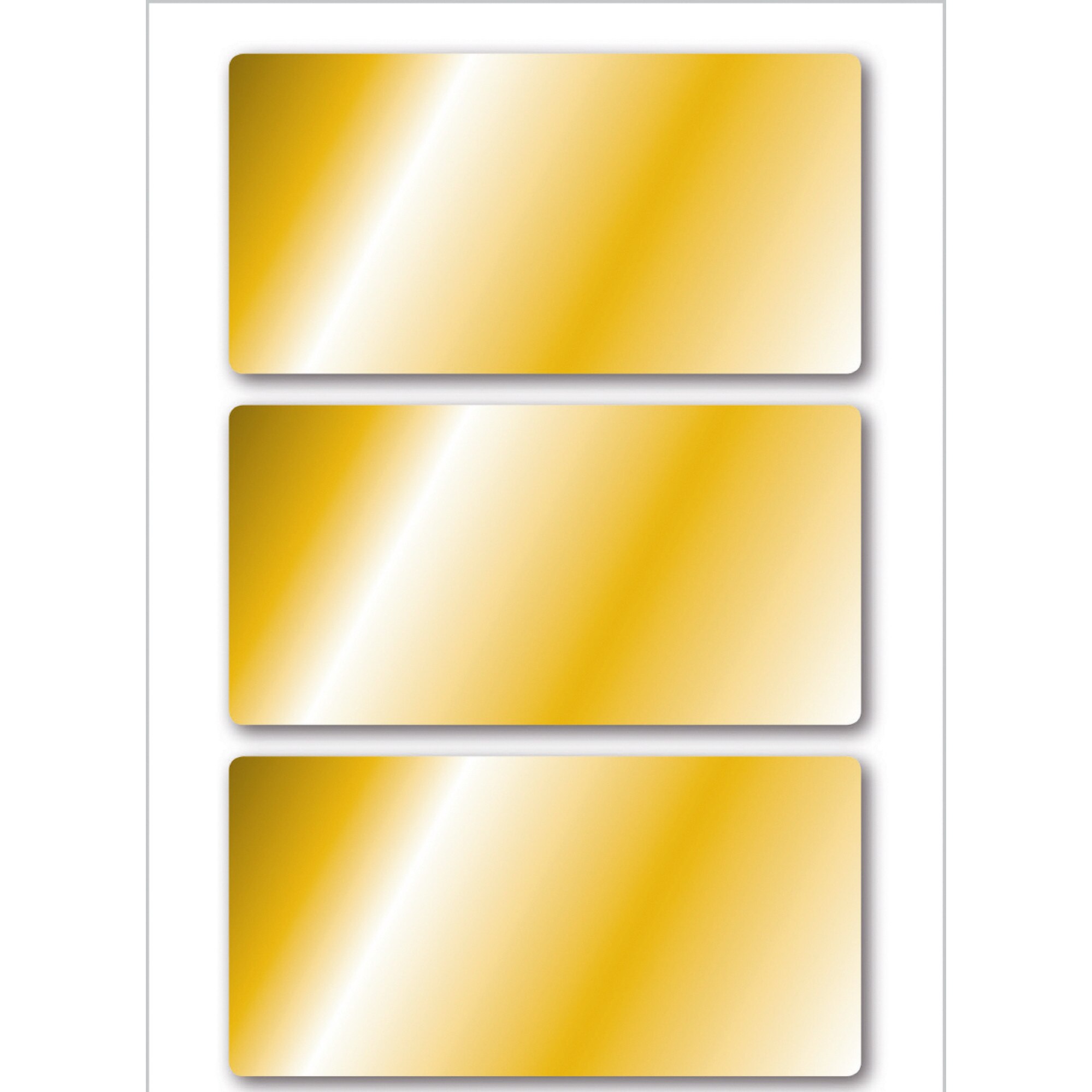 Set 9 buc stickere pentru cadouri de Craciun, aurii, 34x67 mm, HERMA, H15287