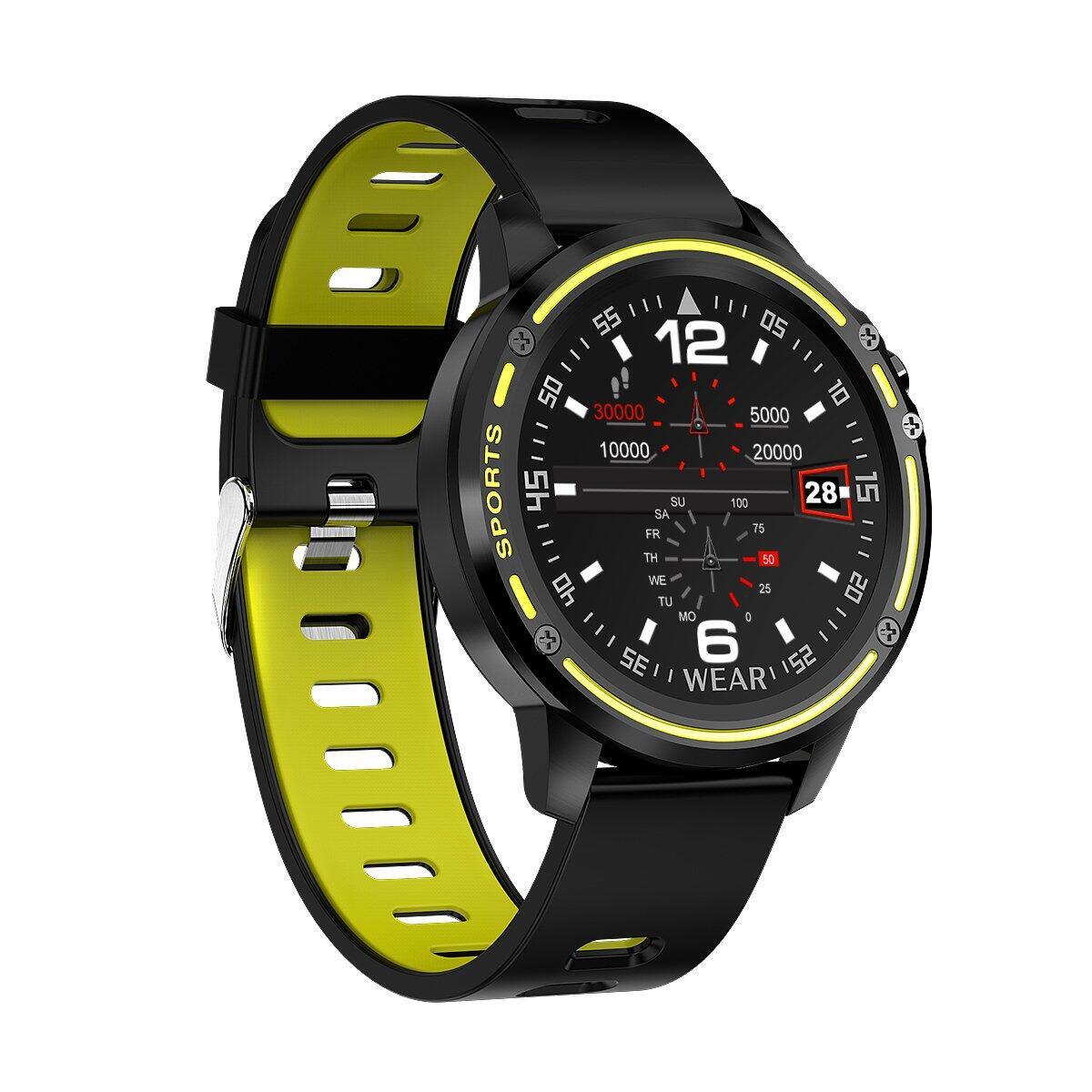 SmartWatch cu Bluetooth, monitorizarea ritmului cardiac, notificari, alarma, functii Fitness, Verde