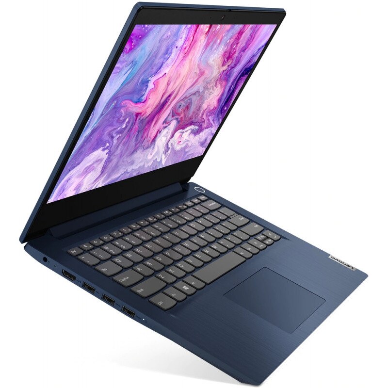 Laptop Ultraportabil Lenovo IdeaPad 3 14ADA05 cu procesor AMD Ryzen 5 3500U, 14" Full HD, 8GB, 512GB SSD, Radeon Vega 8, Free DOS, Abyss Blue