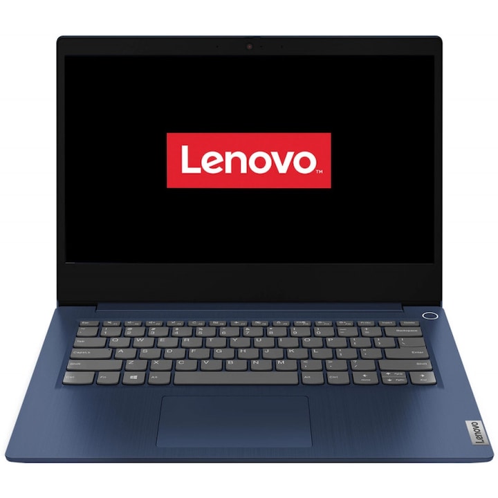 Laptop Ultraportabil Lenovo IdeaPad 3 14ADA05 cu procesor AMD Ryzen 5 3500U, 14" Full HD, 8GB, 512GB SSD, Radeon Vega 8, Free DOS, Abyss Blue