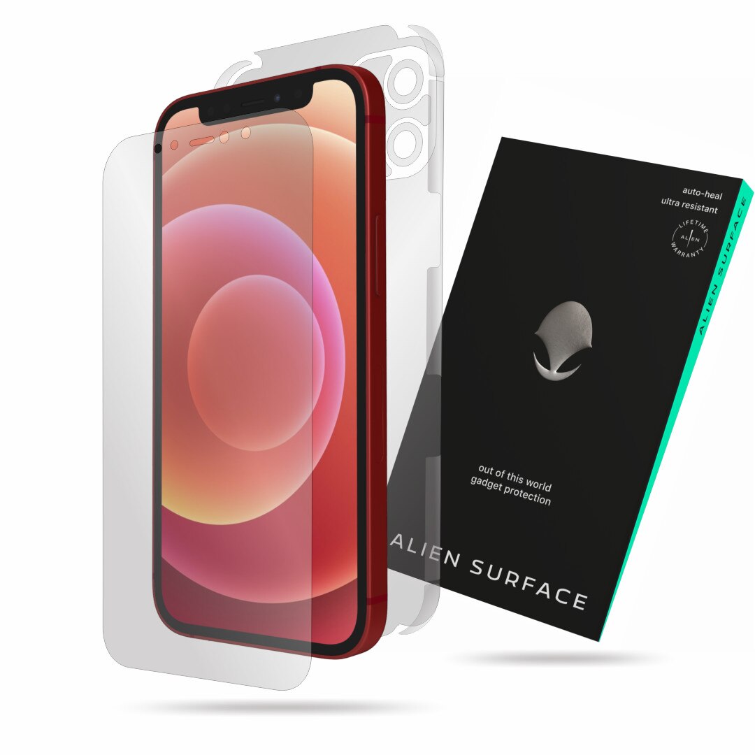 Folie Alien Surface, Apple iPhone 12 Mini, protectie ecran, spate, laterale