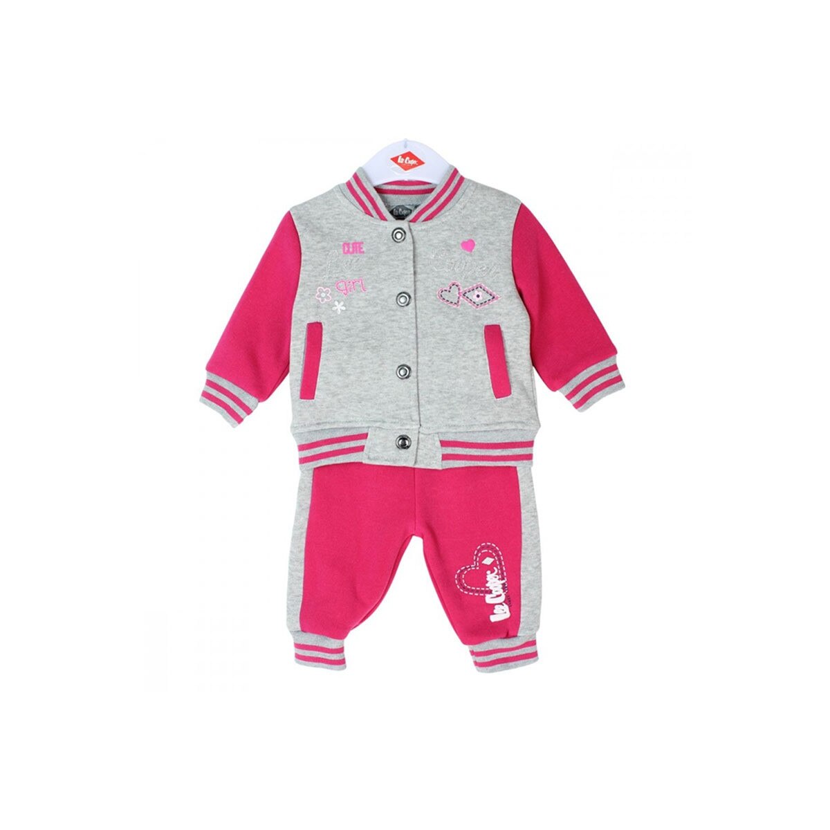 Trening fetite, Lee Cooper, vatuit, gri , 9-12 luni