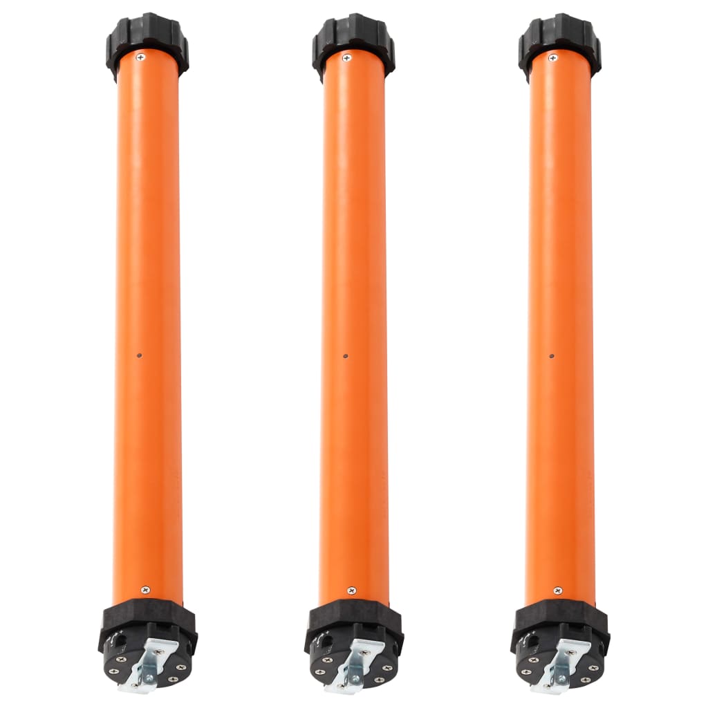 Set de 3 motoare tubulare vidaXL, Metal, 40 nm/45 mm