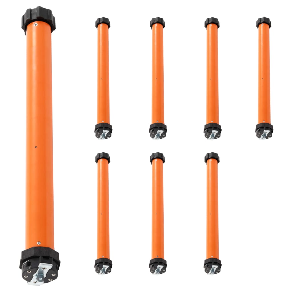 Set de 8 motoare tubulare, vidaXL, Metal, 50 nm/45 mm