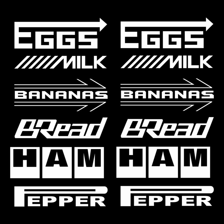 Stickere Funny Brands - set 12bc. albe - marime 20cm