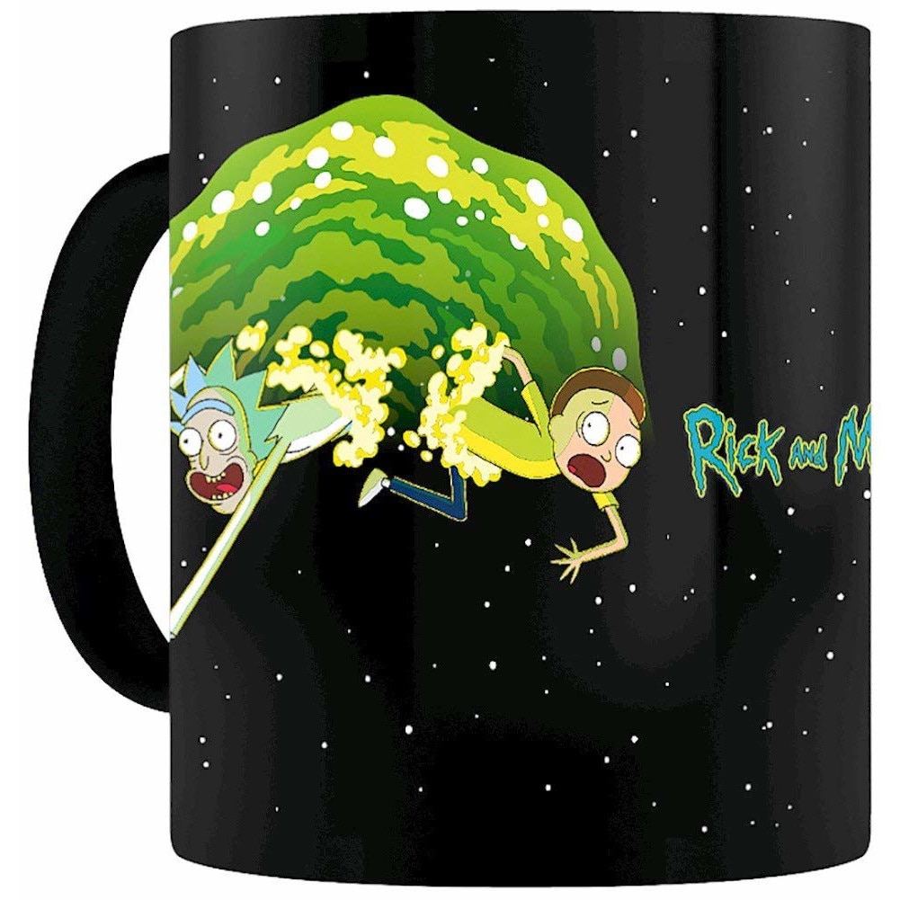 Cana termosensibila - Rick and Morty Portal, Ceramica, 400 ml, Multicolor