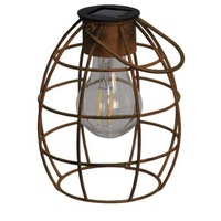 lampa de gradina solara cu led luxform metal 13 x 16 cm maro ruginiu imagen 49_0_
0