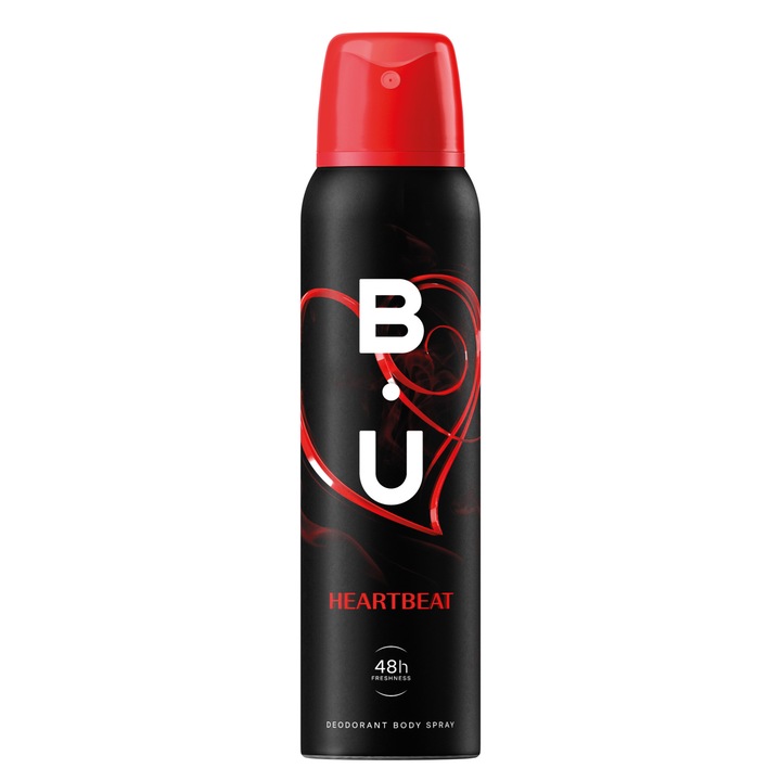 Deodorant spray BU Heartbeat, Femei, 150 ml