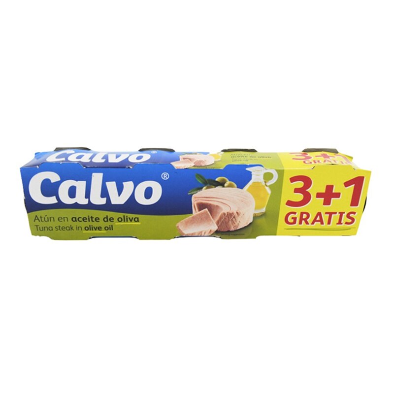 Ton in Ulei Masline Calvo 4x80g