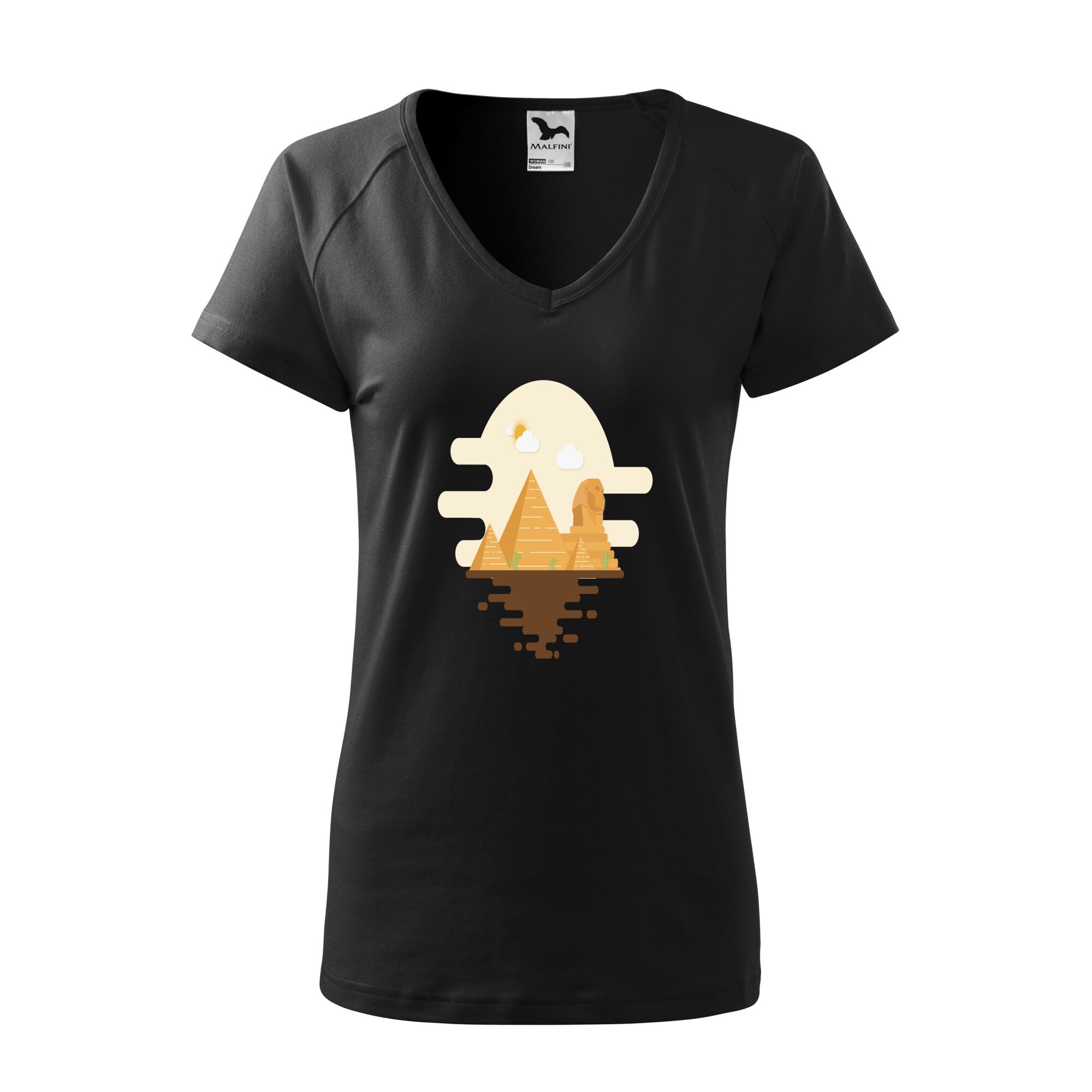 Tricou dama, Malfini, Egypt, Negru, L