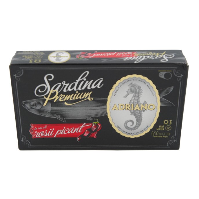 Sardine Premium in Sos Picant Adriano 90 gr