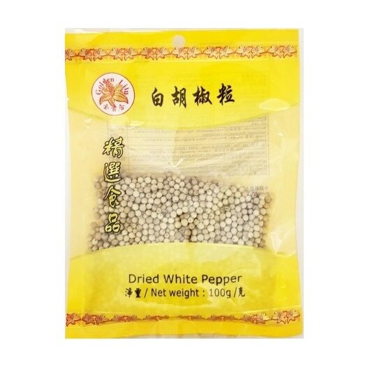 Piper alb boabe 100g - Golden Lily