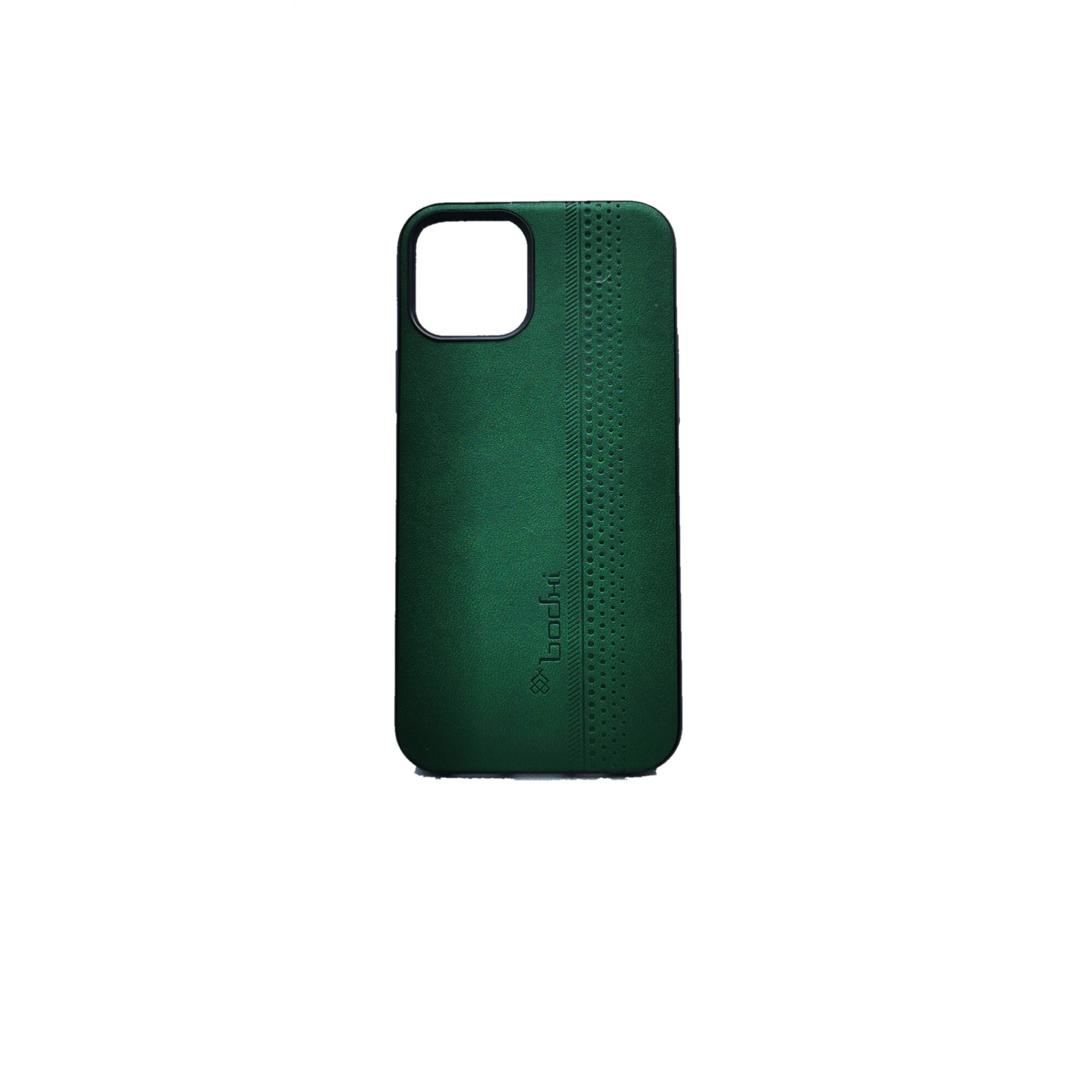 Husa iPhone 12, bodhi, piele, verde