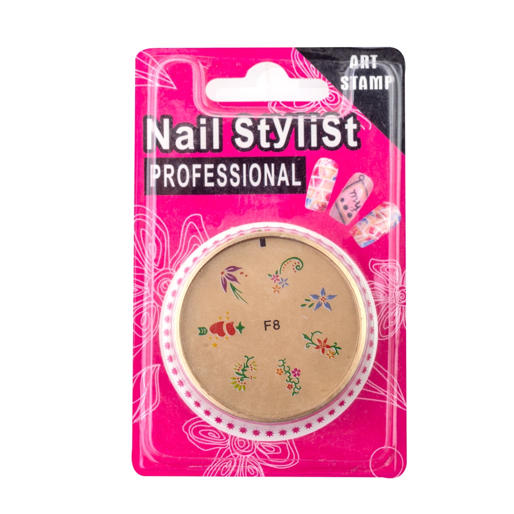 Matrita stampila unghii, Miley, silicon, gold, 08