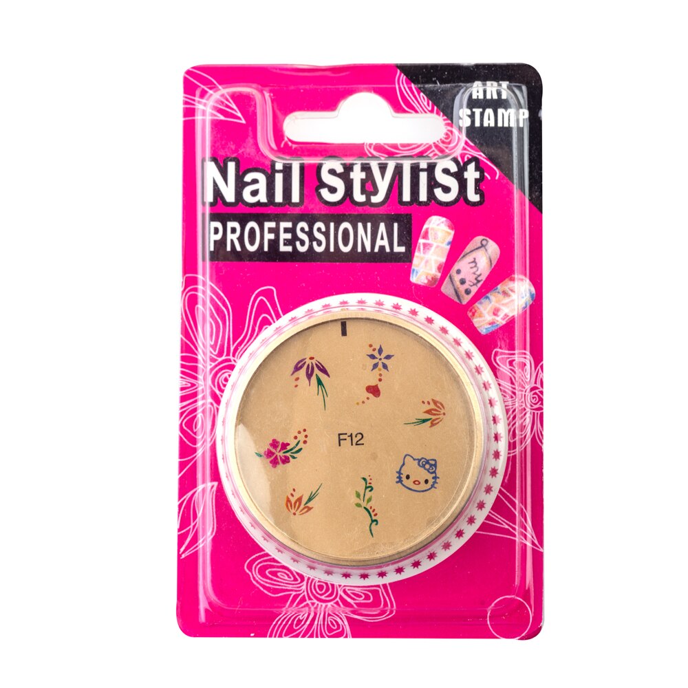 Matrita stampila unghii, Miley, silicon, gold, 12