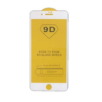 Folie sticla 9D compatibil cu IPhone 7 / 8 Plus - Contur alb Folie sticla 9D compatibil cu IPhone 7 / 8 Plus - Contur alb