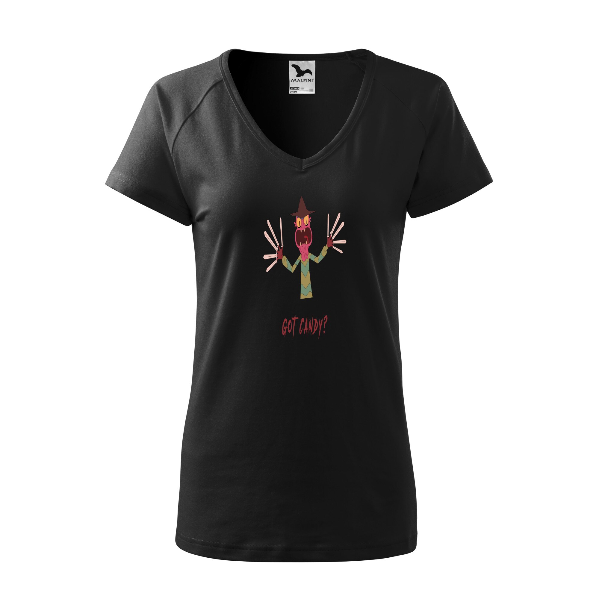 Tricou dama, Malfini, Got Candy halloween, Negru, L