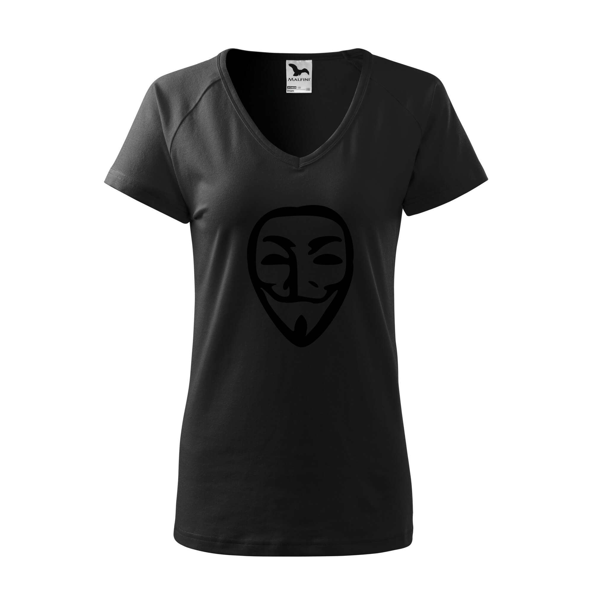 Tricou dama, Malfini, Anonymous, Negru, L