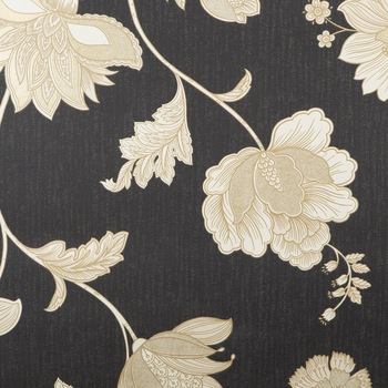 Tapet cu model floral,de culoare gri cu bej,dimensiune rola 10 metri liniari Tapet cu model floral,de culoare gri cu bej,dimensiune rola 10 metri liniari