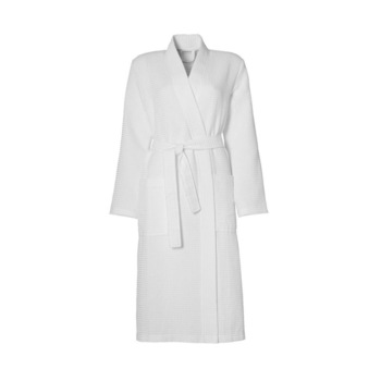 Halat de baie SPA Waffle unisex, 100% bumbac, L/XL, Alb Halat de baie SPA Waffle unisex, 100% bumbac, L/XL, Alb