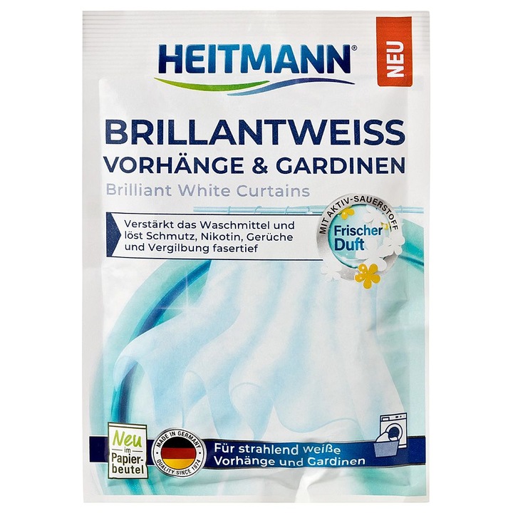 Препарат за пране на завеси HEITMANN, 50 гр