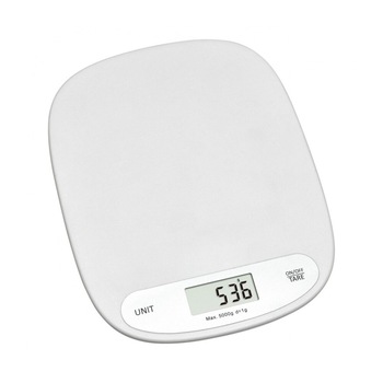 Cantar digital de bucatarie Tfa, 155 x 200 x 15 mm, plastic, display LCD, functie auto-off, maxim 5 kg, Alb Cantar digital de bucatarie Tfa, 155 x 200 x 15 mm, plastic, display LCD, functie auto-off, maxim 5 kg, Alb