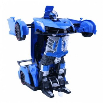 Masina care se transforma in Robot, Autobot, cu Telecomanda, albastru Masina care se transforma in Robot, Autobot, cu Telecomanda, albastru