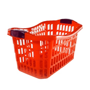 Cos Depozitare Haine STERK, 65x38x31 cm, fara Capac, Plastic Rosu Cos Depozitare Haine STERK, 65x38x31 cm, fara Capac, Plastic Rosu