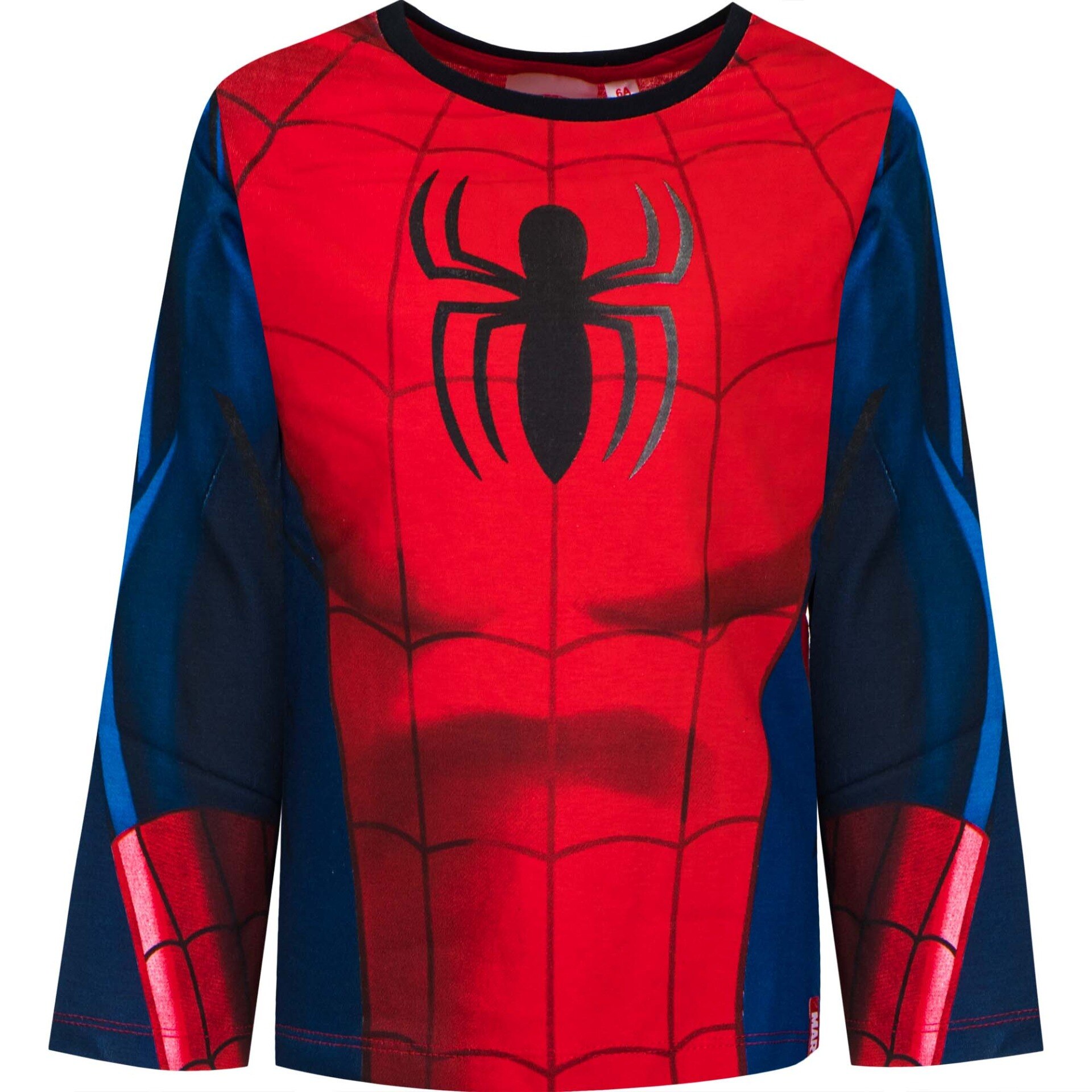 Tricou cu maneca lunga, Spiderman, Rosu/Albastru