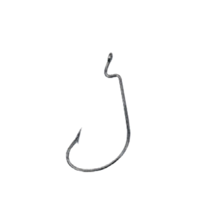 Set 9 buc Carlig Offset Damiki Wide Gap Hook marimea 1, Black Nickel
