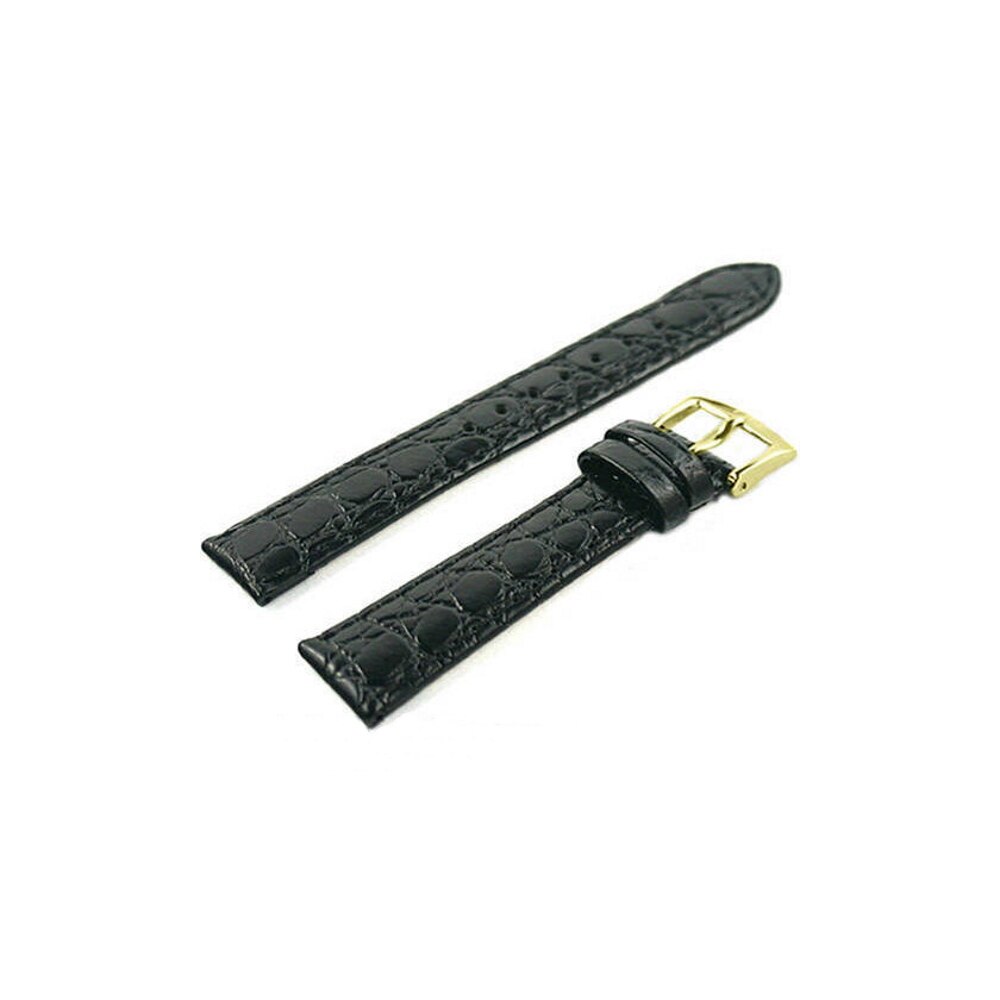 Curea de ceas Di-Modell Tiffany 1330-10202, 20mm, Negru, catarama argintie