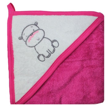 Prosop bumbac, roz inchis, hipopotam, 80 x 100 cm Prosop bumbac, roz inchis, hipopotam, 80 x 100 cm