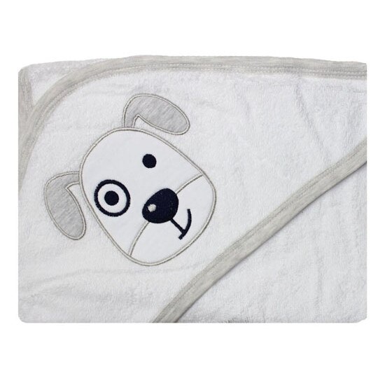 Prosop cu gluga, catelus gri, 70x90cm