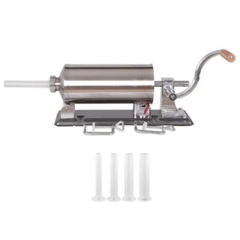 Masina de facut carnati 3 kg, Orizontal, suport,4 palnii Masina de facut carnati 3 kg, Orizontal, suport,4 palnii