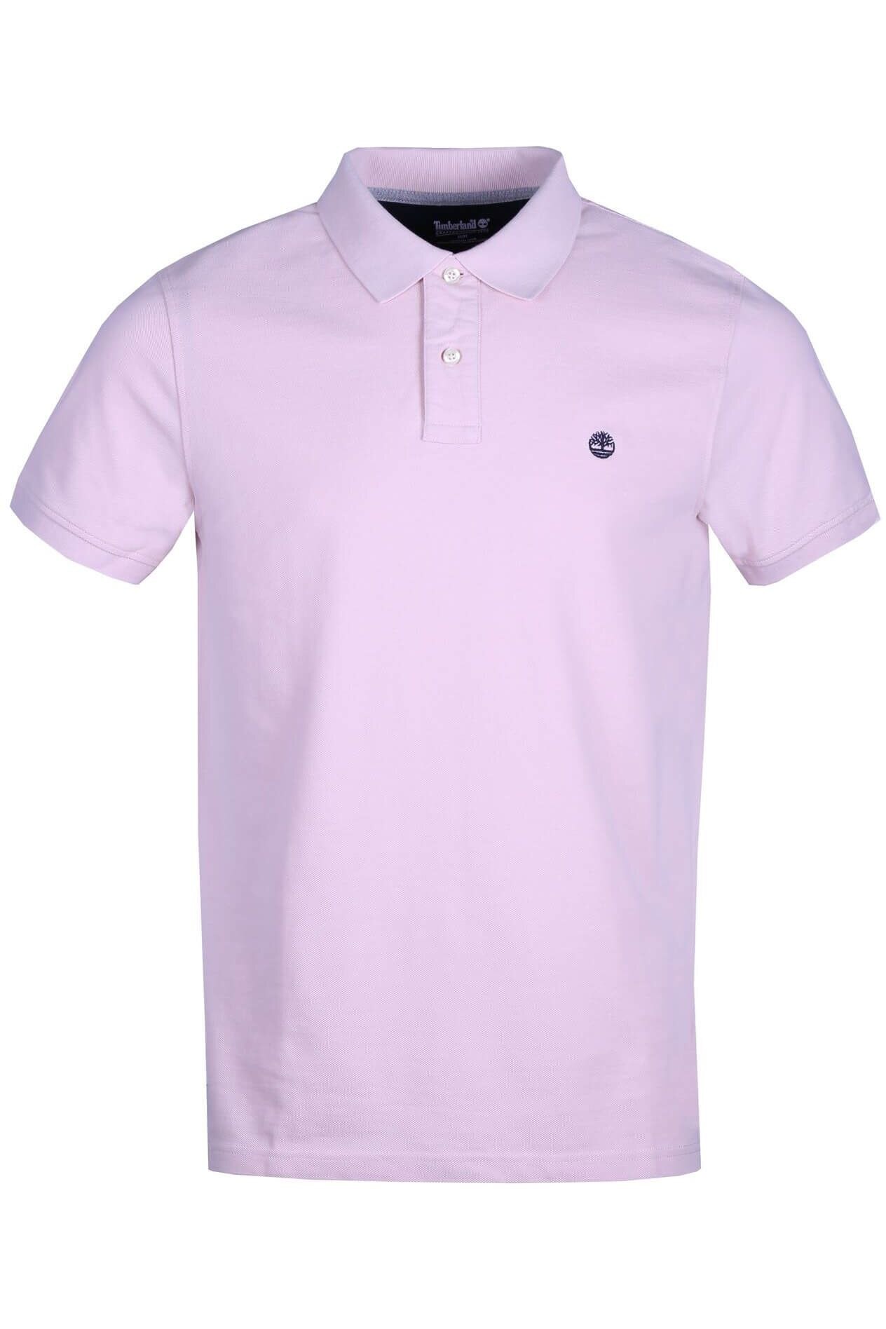 Tricou cu guler pentru barbati, Timberland Ss Millers River Polo, Roz