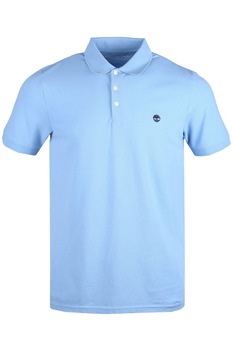 Tricou cu guler pentru barbati, Timberland SS Stretch polo, Albastru deschis Tricou cu guler pentru barbati, Timberland SS Stretch polo, Albastru deschis