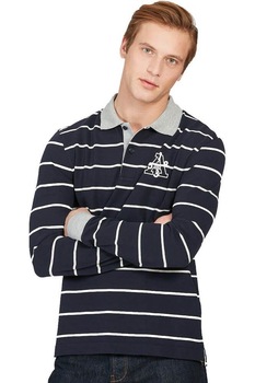 Tricou cu guler pentru barbati, Aigle Vauplane-t, Bluemarin Tricou cu guler pentru barbati, Aigle Vauplane-t, Bluemarin