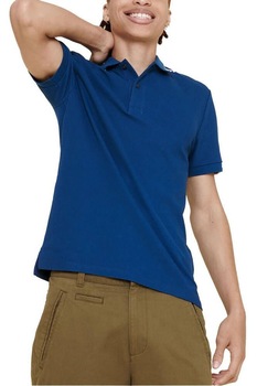 Tricou cu guler pentru barbati, Aigle Pleuro, Albastru