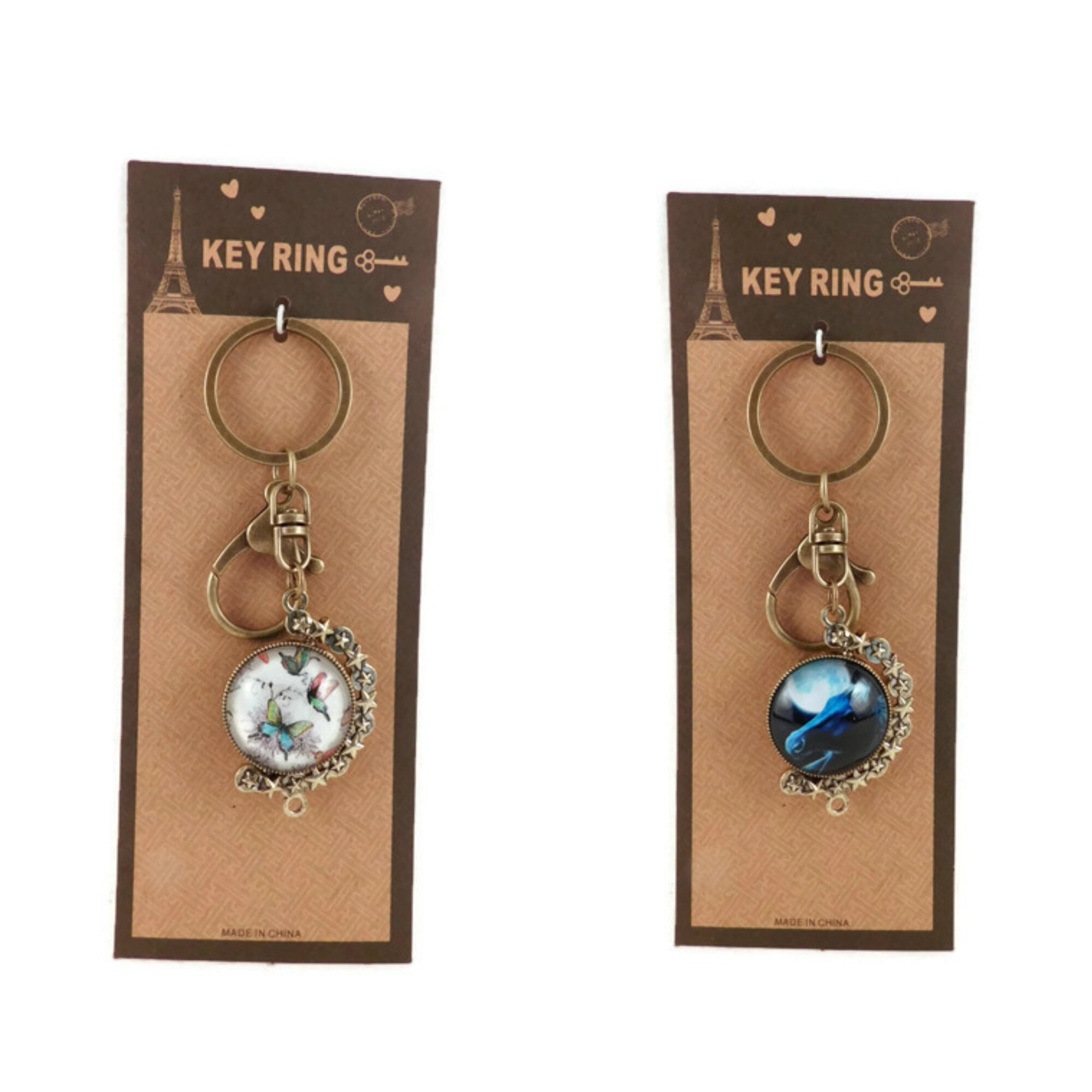 Breloc cu 2 fete, model 2