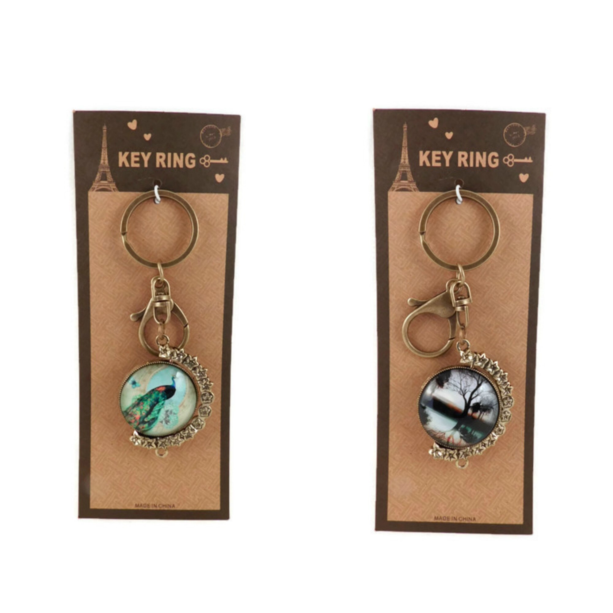 Breloc cu 2 fete, model 3