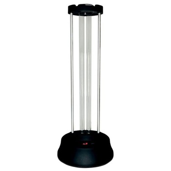 Lampa bactericida cu dubla sterilizare Ultraviolete si Ozon, 38W, cu telecomanda, senzor de prezenta si display pentru timer Lampa bactericida cu dubla sterilizare Ultraviolete si Ozon, 38W, cu telecomanda, senzor de prezenta si display pentru timer