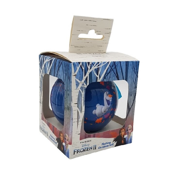 Glob luminos pentru Craciun cu led, Disney Frozen 2 - Enchanted Holiday, Multicolor, 7cm