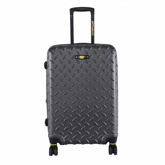 Troler expandabil, 65 cm, hard case ABS, gri, Caterpillar Industrial Plate
